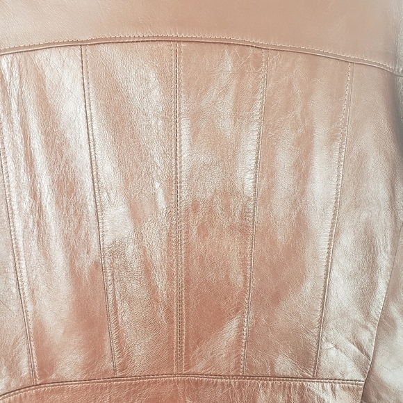 VTG Howard's Mens Leather Sport Coat Made in the USA Size 46 - Picture 4 of 12